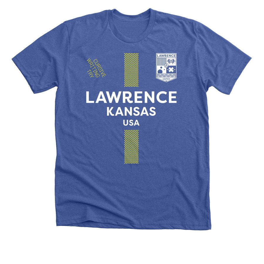 Lawrence United (Manager) - John Brown, a Solid True Royal Premium Unisex Tee