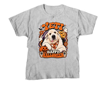 Yeti's Halloween, a Sport Grey Youth Unisex Tee