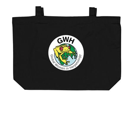 GWH_202602_06, a Black Large Organic Cotton Tote Bag
