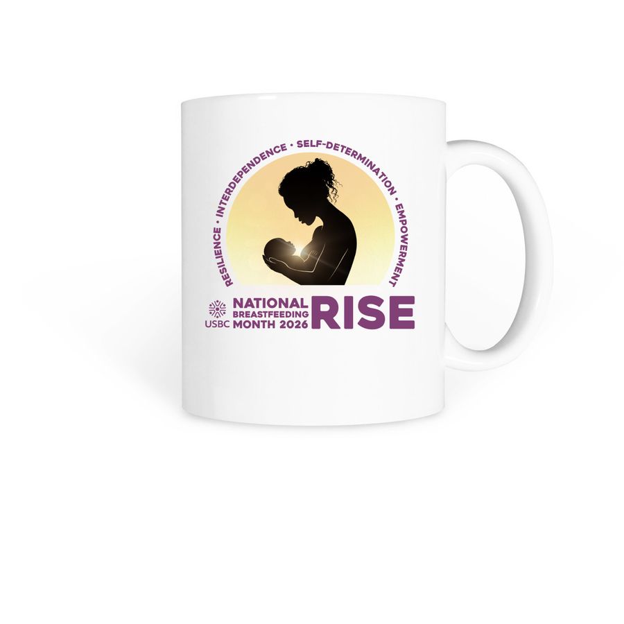 2026 USBC National Breastfeeding Month, a White Coffee Mug