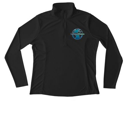 Performance Wear, a Black Women's Performance Quarter Zip Pullover