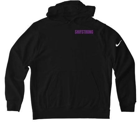Shifstrong ALS Foundation Launch Store, a Black Nike Club Fleece Pullover Hoodie
