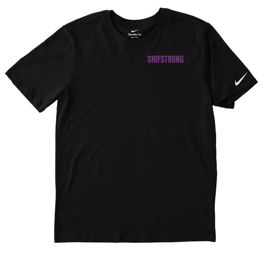 Shifstrong ALS Foundation Launch Store, a Black Nike Dri-FIT Jersey Blend Performance Tee