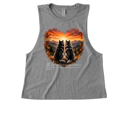 Rescue Needs, a Aluminum Grey Allmade Eco Triblend Women?s Muscle Tank