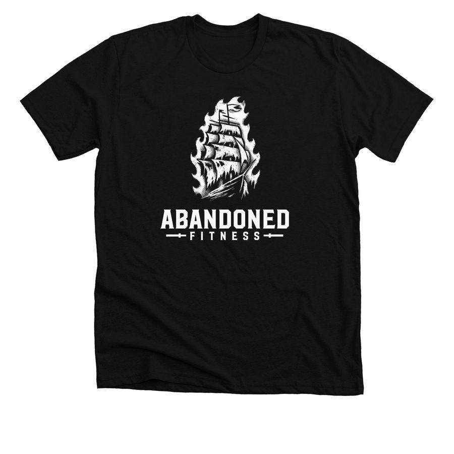 Abandoned Fitness, a Solid Black Blend Premium Unisex Tee