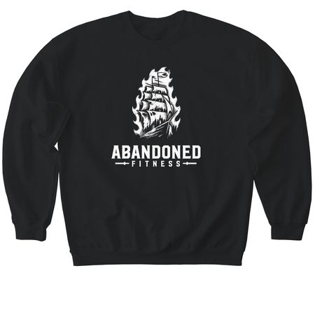 Abandoned Fitness, a Black Softstyle Crewneck Sweatshirt