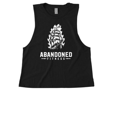 Abandoned Fitness, a Deep Black Allmade Eco Triblend Women?s Muscle Tank