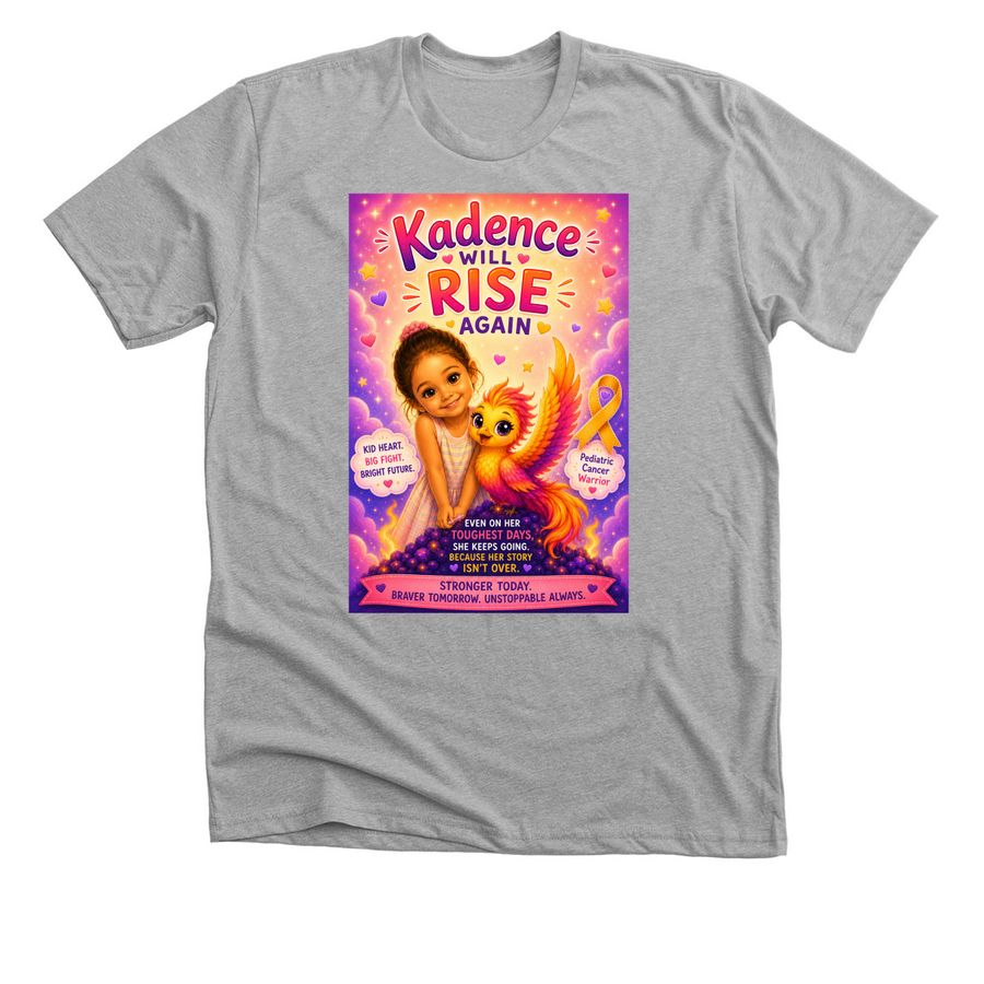 Kadence will rise&nbsp;, a Athletic Heather Premium Unisex Tee