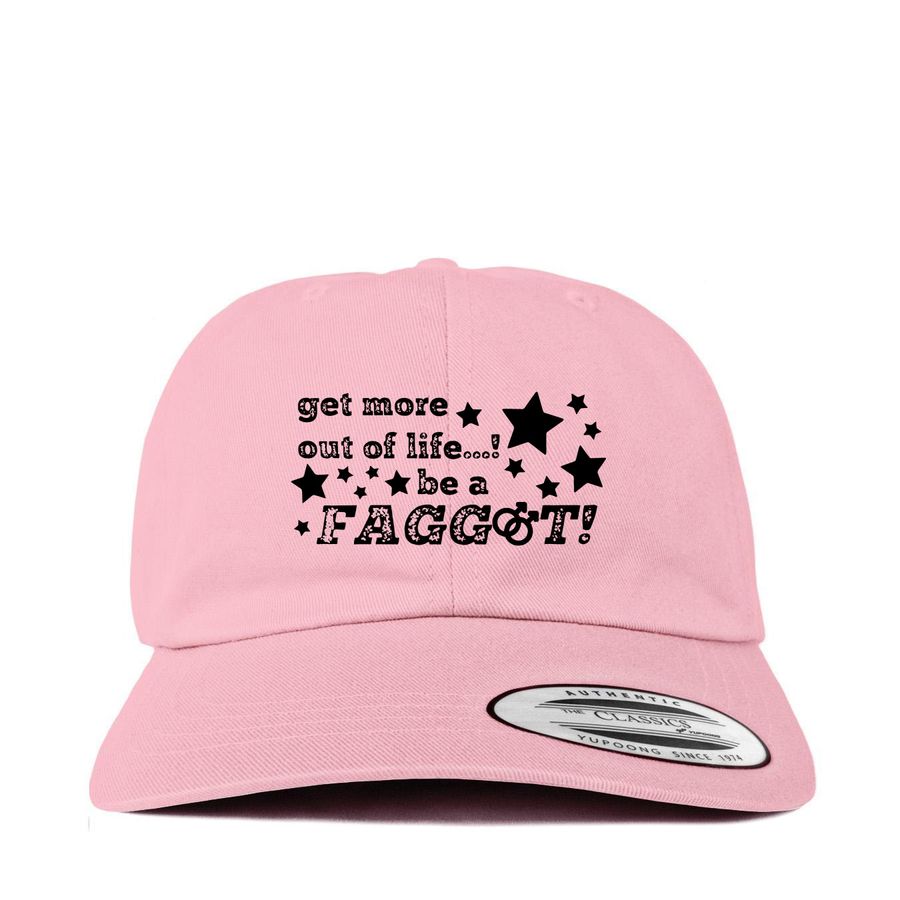 get more out of life!, a Pink Printed Classic Baseball Cap