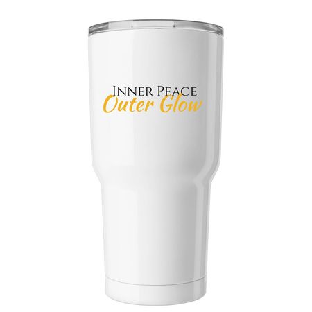 The Glow Collection | Tumblers, a White Insulated Tumbler