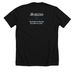 25 Years of Saving Pets' Lives, a Solid Black Blend Premium Unisex Tee (back-view)