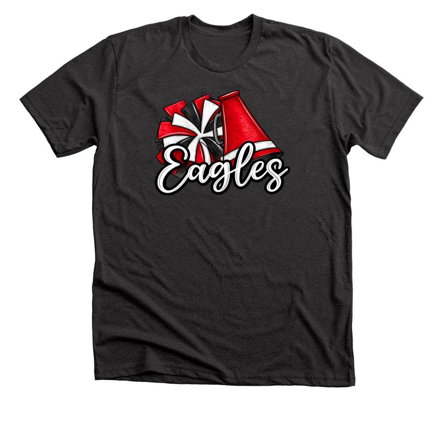 Go Eagles, a Dark Grey Heather Premium Unisex Tee