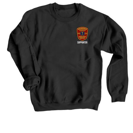 STAS Supporter Shirts, a Black Crewneck Sweatshirt