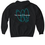 Made For More, a Black Gildan Softstyle Pullover Hoodie (back-view)