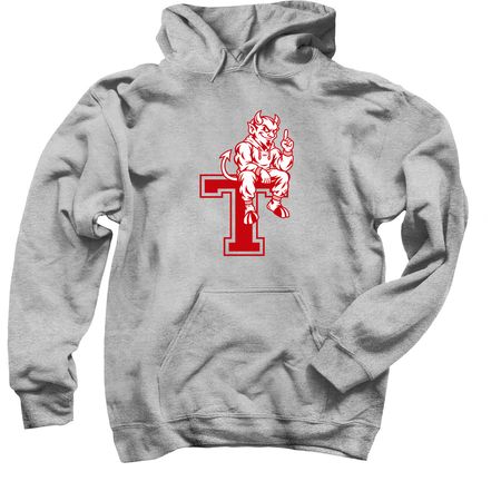 Sitting Devil, a Sport Grey Pullover Hoodie