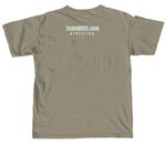 Who Do You Play For?, a Sandstone Comfort Colors Unisex Tee (back-view)