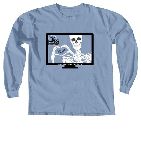 HAPS Virtual Conference, a Washed Denim Comfort Colors Long Sleeve Tee