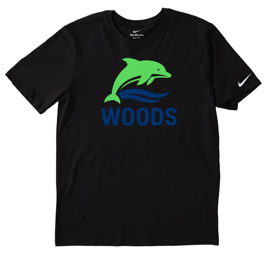 Youth and adult performance material, a Black Nike Dri-FIT Jersey Blend Performance Tee
