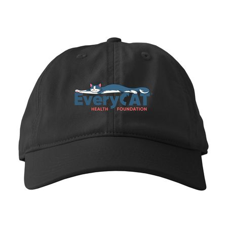 EveryCat Hats, a Black Printed Eco Baseball Cap