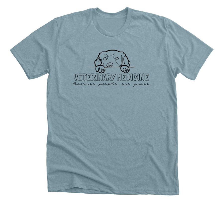 People are gross, a Heather Blue Lagoon Premium Unisex Tee
