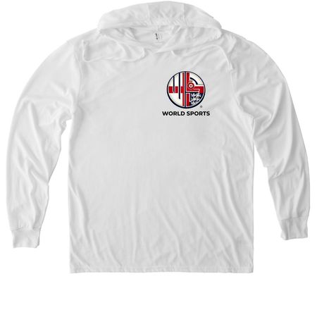World Cup - England, a Bright White Allmade Eco Triblend Hoodie Tee
