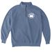 Sit Happens, a Blue Jean Comfort Colors Quarter Zip Pullover