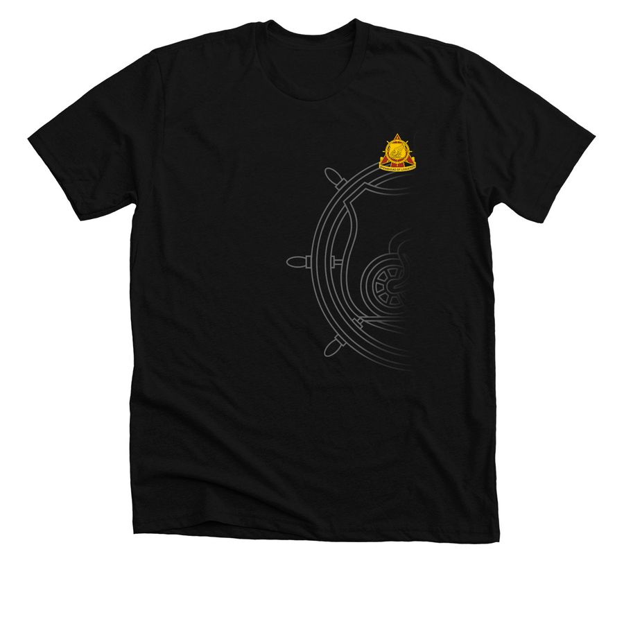 U.S. Army Transportation Corps., a Solid Black Blend Premium Unisex Tee