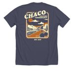 Vintage CCC, a Heather Midnight Navy Premium Unisex Tee (back-view)