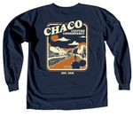 Vintage CCC, a True Navy Comfort Colors Long Sleeve Tee (back-view)