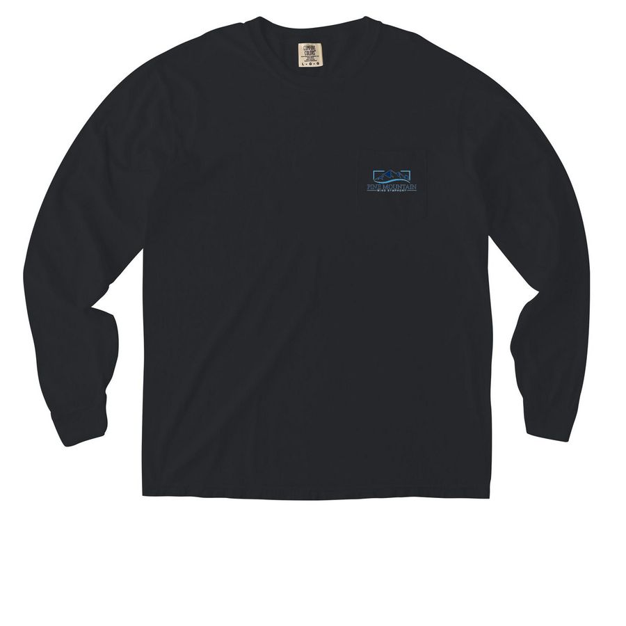 Pine Mountain Wind Symphony, a Black Comfort Colors Long Sleeve Pocket Tee