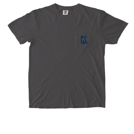 PFNA Minimal Pocket Tee, a Pepper Comfort Colors Pocket Tee