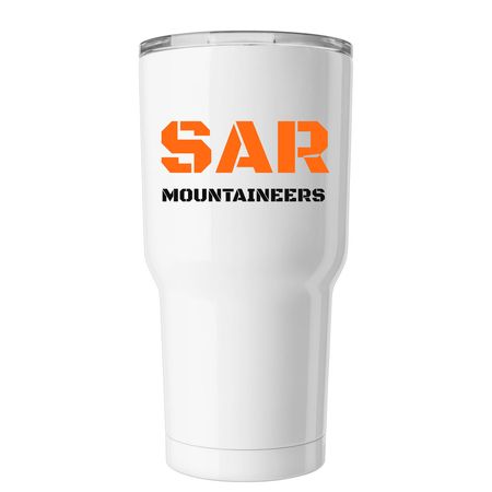 Roque and Huck, a White Insulated Tumbler