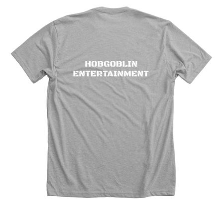 Beware the Jabberwock, a Athletic Heather Premium Unisex Tee (back-view)