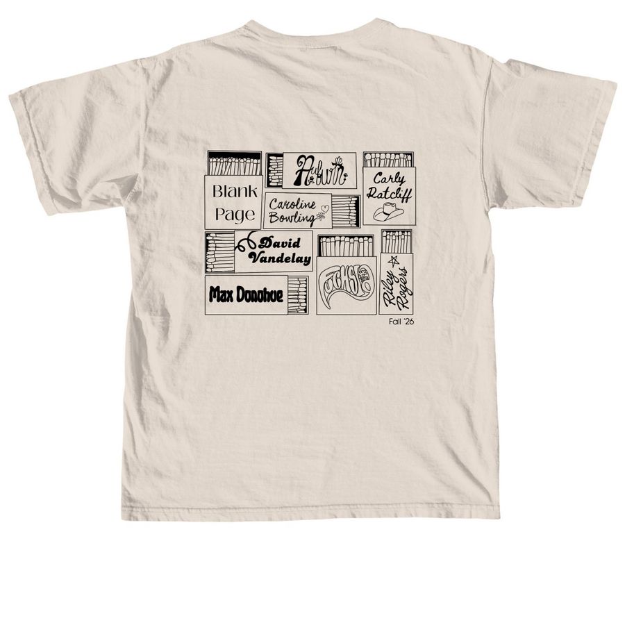 Matchbox T-shirt, a Ivory Comfort Colors Unisex Tee (back-view)