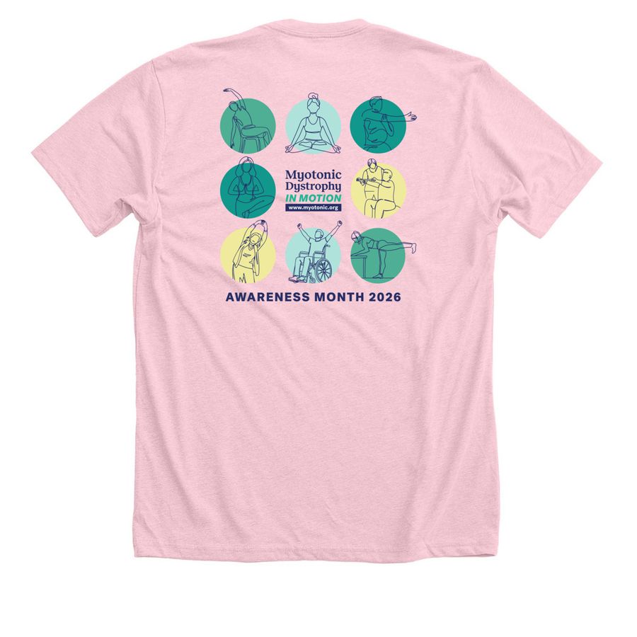 Limited Edition: In Motion Awareness Shirt, a Heather Pink Premium Unisex Tee (back-view)