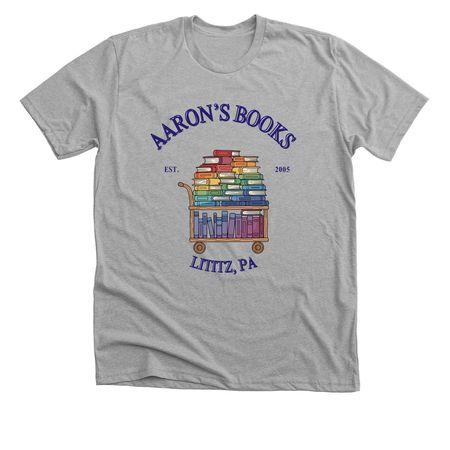 We sell queer books, a Athletic Heather Premium Unisex Tee