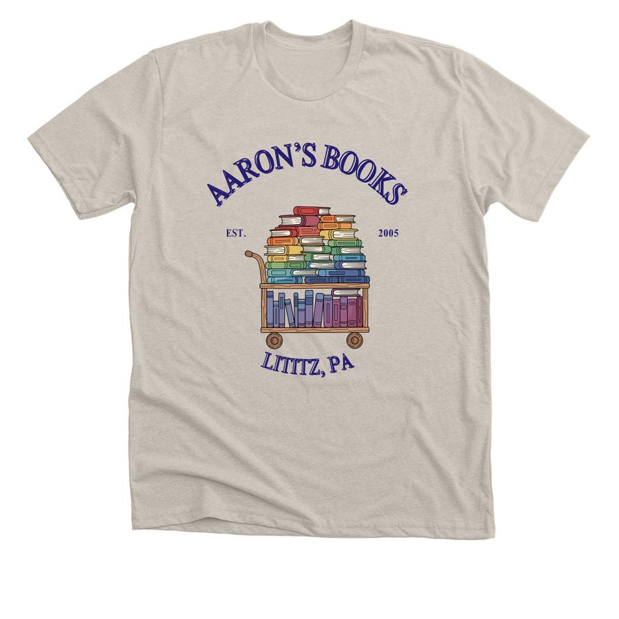 We sell queer books, a Heather Dust Premium Unisex Tee