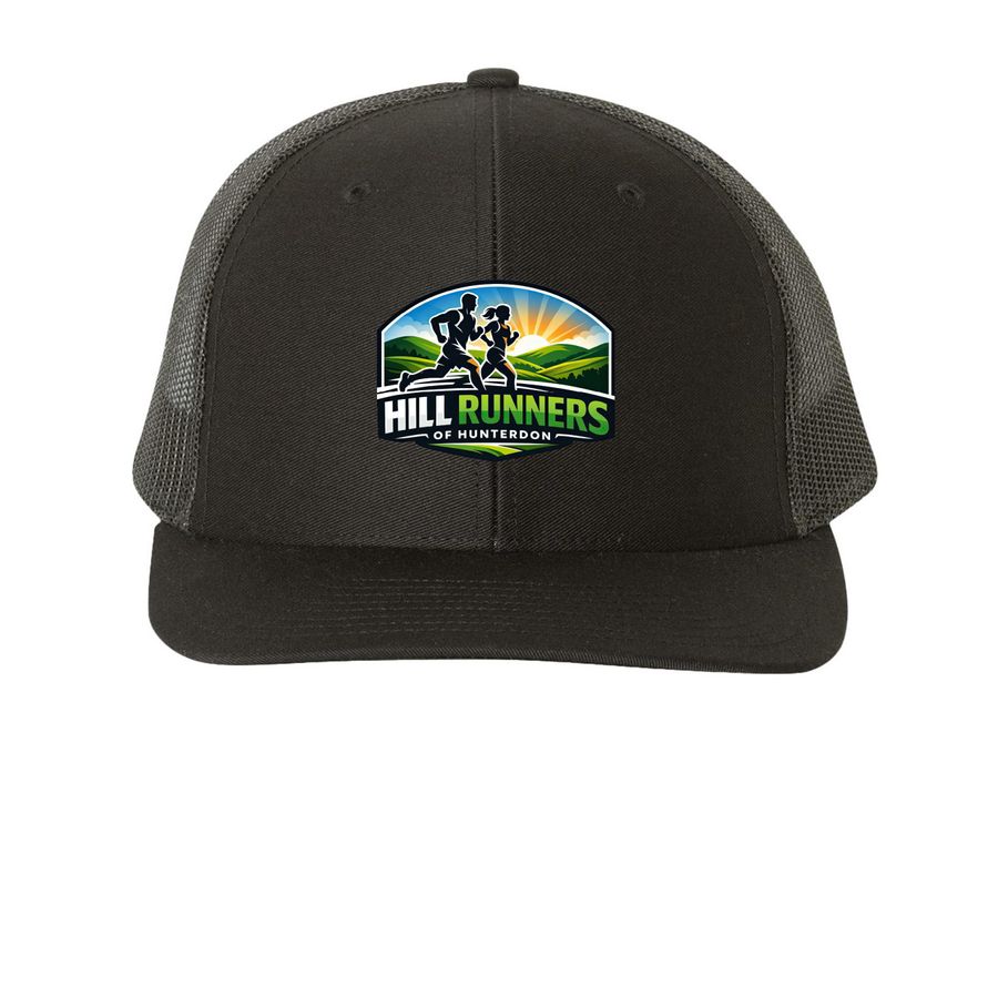 HRH Trucker Hats, a Black Printed Snapback Trucker Cap
