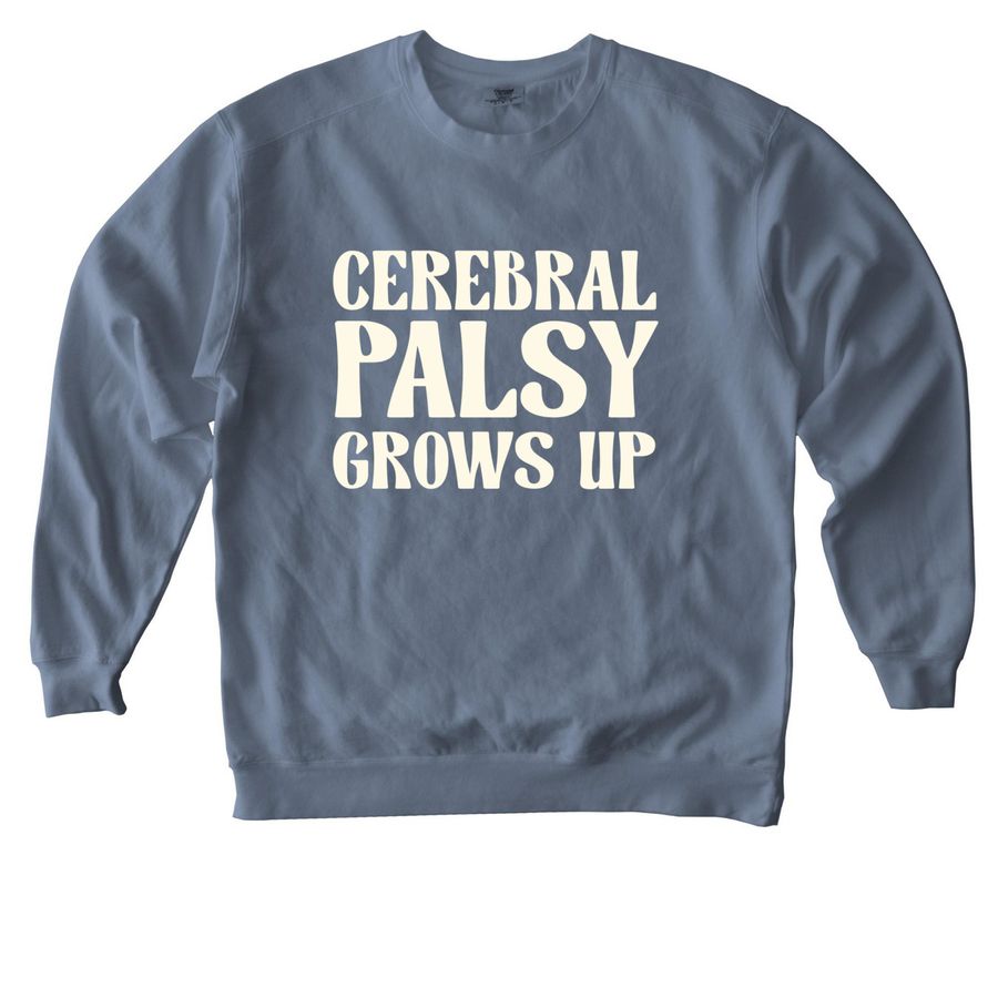 CPGU Logo Classic Crewneck, a Blue Jean Comfort Colors Crewneck Sweatshirt