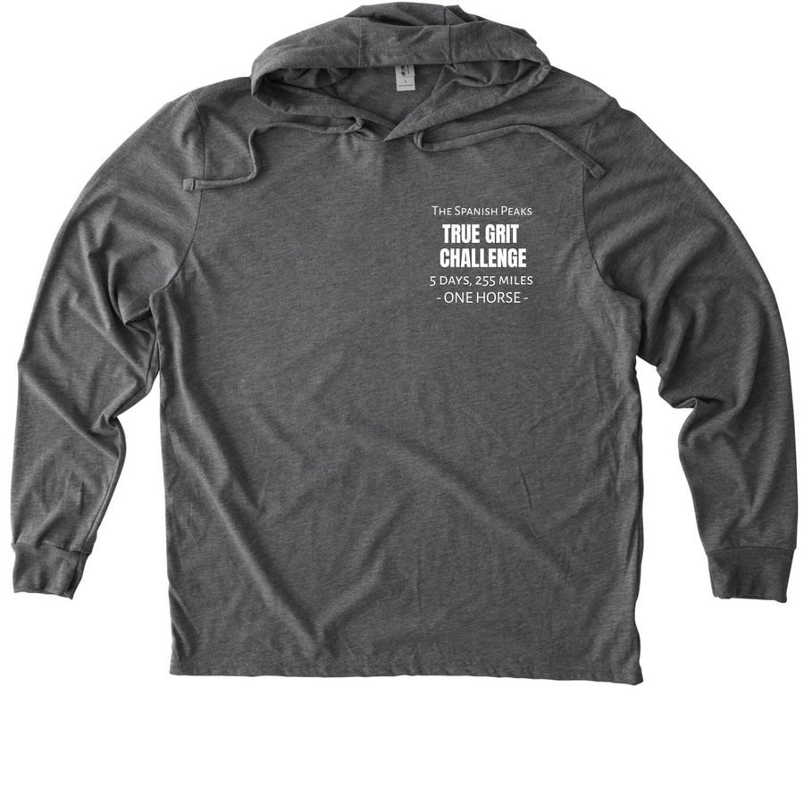 The 5 day True Grit Challenge&nbsp;, a Aluminum Grey Allmade Eco Triblend Hoodie Tee