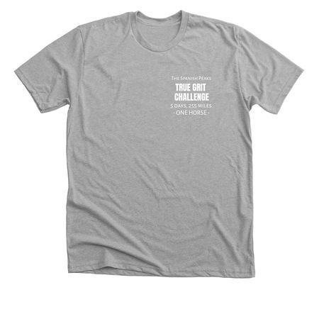 The 5 day True Grit Challenge&nbsp;, a Athletic Heather Premium Unisex Tee