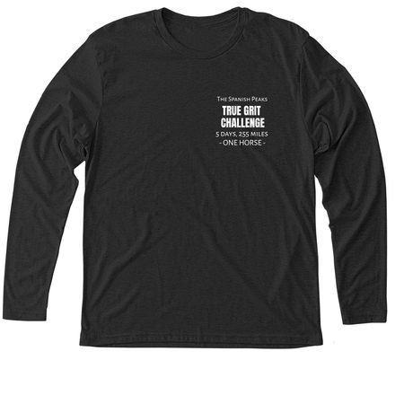 The 5 day True Grit Challenge&nbsp;, a Vintage Black Triblend Long Sleeve Tee