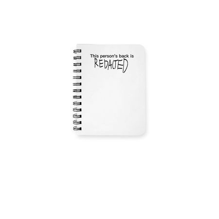 Redacted era notebooks, a White Spiral Notebook