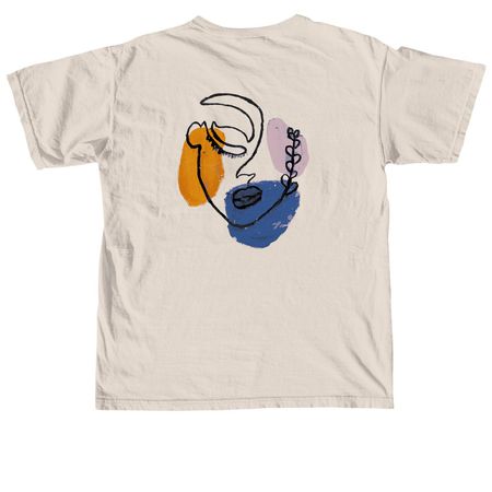 I Am Free -Survivor Art Short Sleeve, a Ivory Comfort Colors Unisex Tee (back-view)