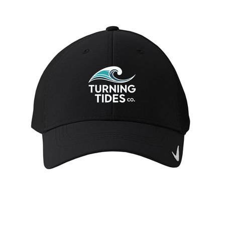 Turning Tides Signature Hat, a Black Printed Nike Dri-FIT Legacy Performance Cap