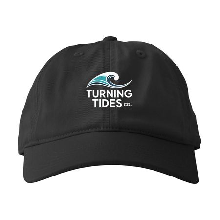 Turning Tides Signature Hat, a Black Printed Eco Baseball Cap