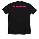 Unmasked Diva Signature Tee, a Solid Black Blend Premium Unisex Tee (back-view)