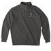Blackout Front only, a Asphalt Midweight Quarter Zip Pullover