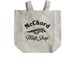 MTS Tote - Black & White, a Natural Recycled Cotton Tote Bag (back-view)