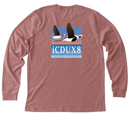 iCDUX8: Tees & Long-sleeves (light), a Heather Mauve Premium Long Sleeve Tee (back-view)